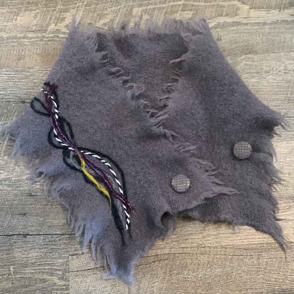 Folilaine Shibori Wool Scarf Wrap